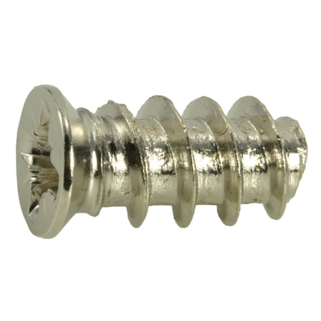 Midwest Fastener Wood Screw, M6.3, 13 mm, Nickel Steel Flat Head Phillips Drive, 35 PK 35985